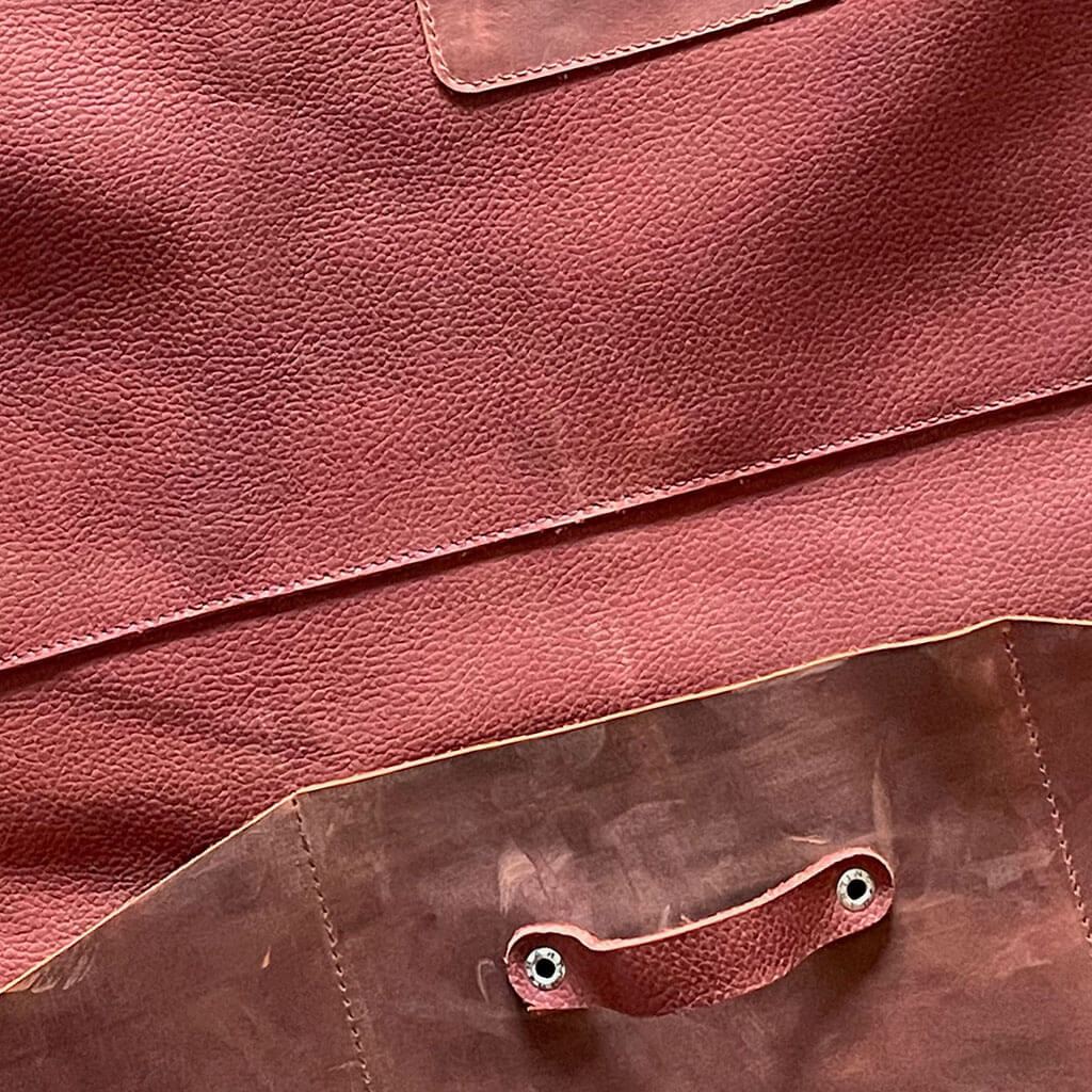 Leather BBQ apron - Richard