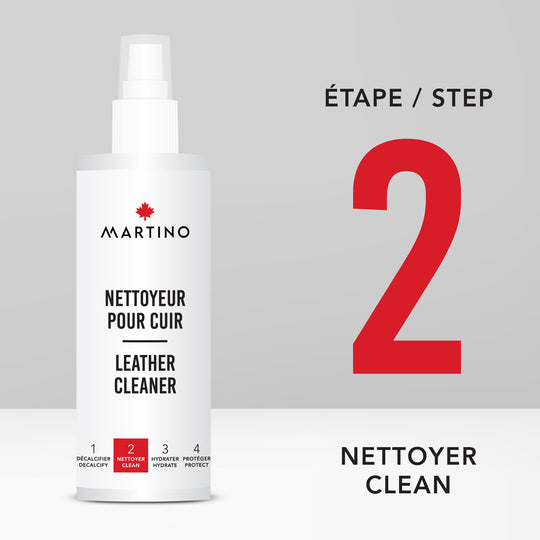 Étape 2 - Nettoyeur en spray pour cuir