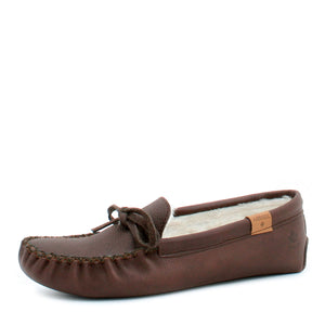 AMIMOC- Lenno grizzly brown moccasin for men
