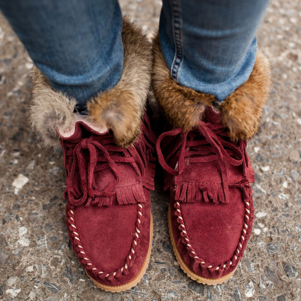 Loo Moccasin for Women - Plum 