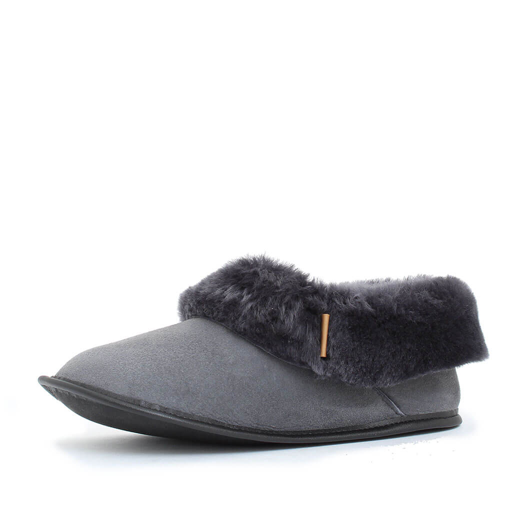 Sunberry shearling slipper for Women - Charcoal - SPECIAL EDITION